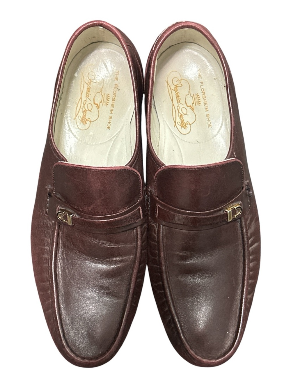 VTG Florsheim Imperial Men’s Shoes Como Loafers Size 9 Burgundy Quiet Luxury
